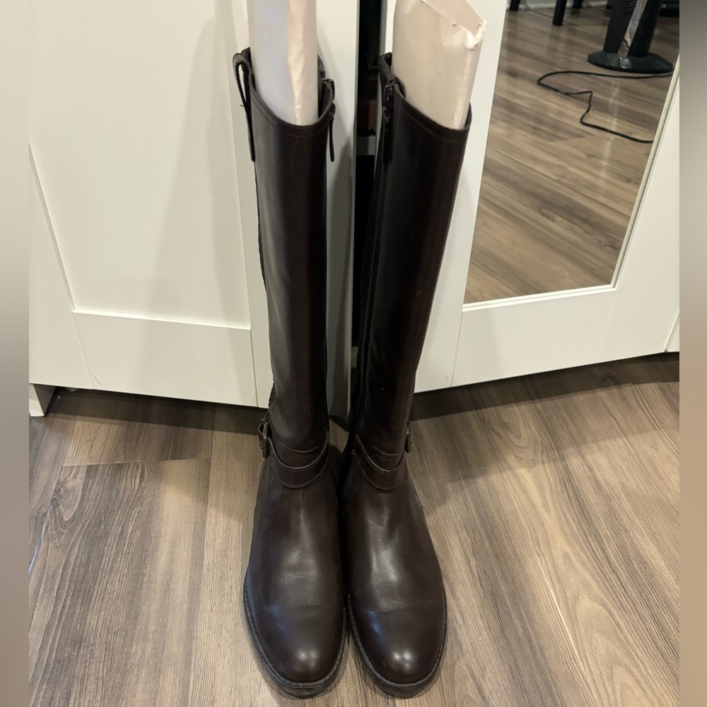 WORN ONCE - COLE HAAN CHOCOLATE BROWN BOOTS - Picture 5 of 12